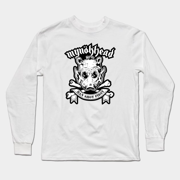 Han Shot First light color Long Sleeve T-Shirt by Punk Robot